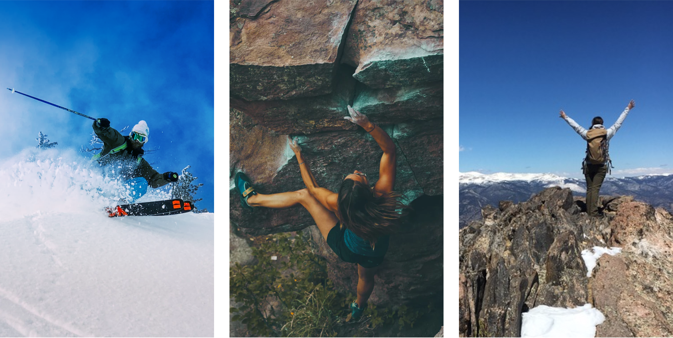 brand photos of people in the outdoors
